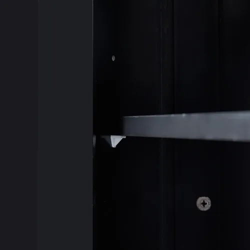 Miniatura 8 de Armario de almacenamiento de esquina para el hogar, gabinete de piso triangular para baño, gabinete de esquina independiente de madera con puerta