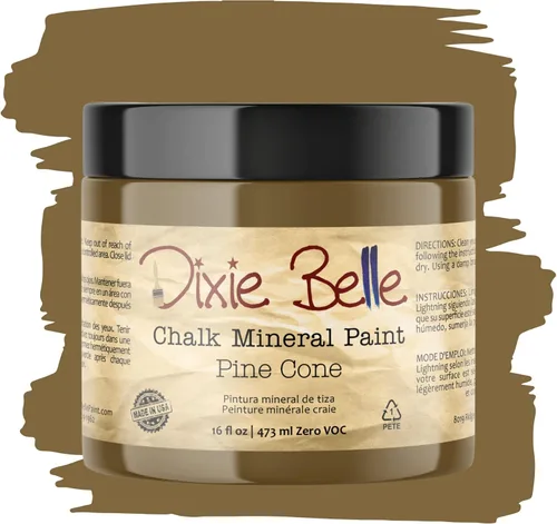 Miniatura 183 de Dixie Belle Paint Company - Pintura con acabado de tiza para muebles, color negro (Caviar), 1 galón, 128 fl oz, pintura mineral color rosa intenso
