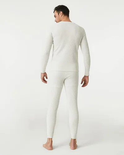 Miniatura 2 de LAPASA Men's Thermal Underwear Set Cotton Waffle Top Long Sleeve Long Johns Base Layer Shirt & Bottom Cold Weather M60