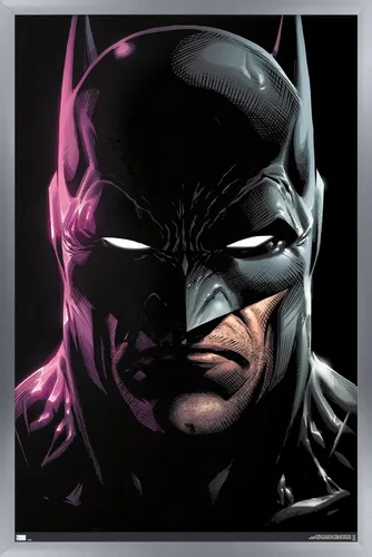 Miniatura 9 de Trends International DC Comics Batman - Póster de pared de retrato de 22.4 pulgadas de largo x 14.7 pulgadas, versión enmarcada en madera de granero