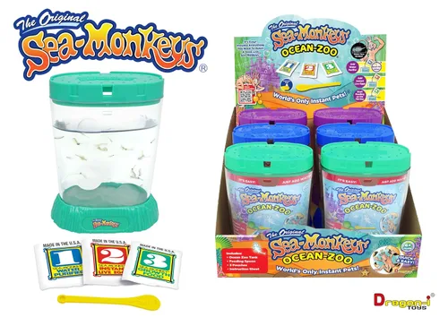 Miniatura 10 de Los monos marinos originales - Zoo oceánico - Kit de ciencia para criar tus propias mascotas - Incluye huevos, alimentos y purificador de agua