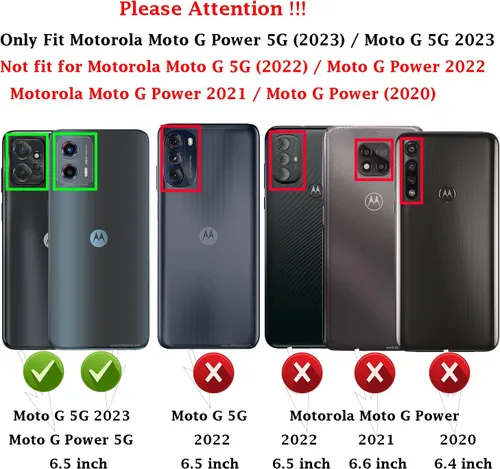 Miniatura 2 de Funda para Moto G 5G 2023 / Moto G Power 5G 2023: funda protectora de doble capa de servicio pesado resistente para teléfono celular a prueba