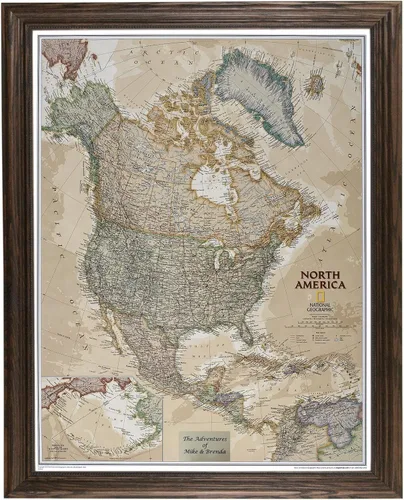 Miniatura 4 de Push Pin Travel Maps Pósteres e impresiones personalizables – Gris granero – Mapa de pines enmarcado personalizado, llega listo para colgar con 150