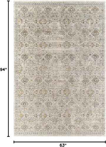 Miniatura 2 de Livabliss x Becki Owens Margaret Alfombra lavable para exteriores, 5 pies 3 pulgadas x 7 pies 10 pulgadas, gris, (5' x 8')