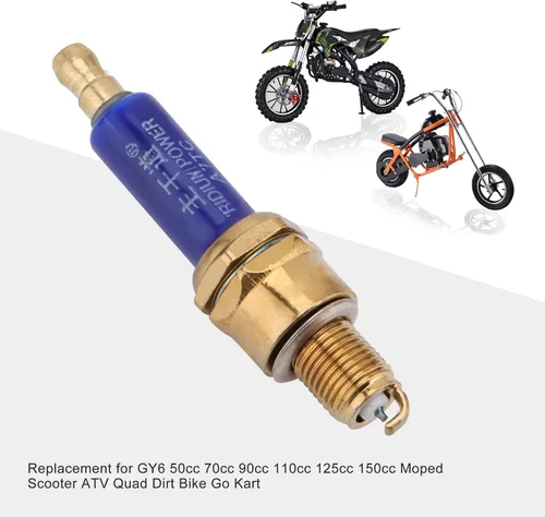 Miniatura 6 de GOOFIT Bujías IRIDIUM POWER A7TC para scooter de 50 cc-150 cc, ATV, motocross, Go Kart, motocicleta de 4 ruedas, Pit Bike Taotao Quad Moped, 10 Uds