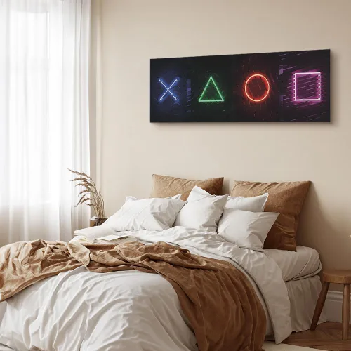 Miniatura 3 de artgeist Lienzo impreso para pared, para jugadores, 35 x 12 pulgadas, 1 unidad, decoración del hogar, enmarcado, pintura de fotos, ilustraciones, #01