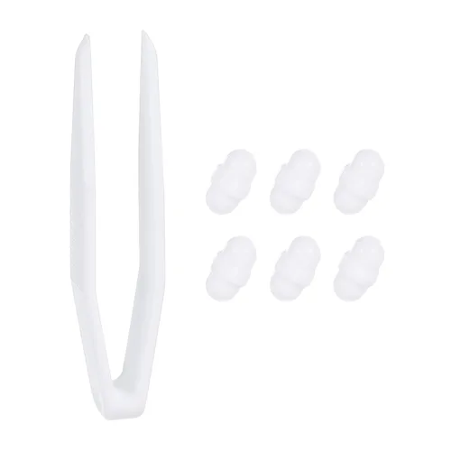 Miniatura 7 de PATIKIL Barra agitadora magnética, 0.315 x 0.118 in, 6 piezas de PTFE magnético, barra mezcladora magnética para vaso de precipitados de fondo