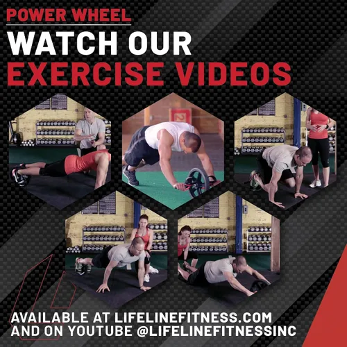 Miniatura 7 de Lifeline Rueda eléctrica para fitness funcional de cuerpo completo - Fortalece los abdominales, el núcleo, la parte inferior y la parte superior