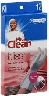 Miniatura 3 de Mr. Clean Guantes prémium sin látex Bliss tamaño mediano (paquete de 2 pares)