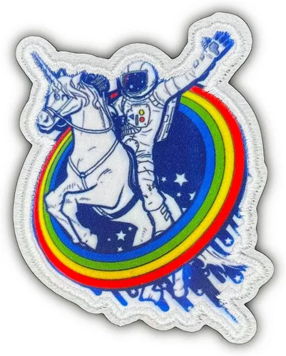 Miniatura 16 de Parches de astronauta para planchar, parches de jeans espaciales para planchar, hombrecito espacial volador con globos bordados, parches