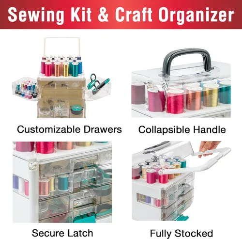 Miniatura 5 de SINGER ProSeries Sew-It-Goes - Kit de costura y sistema de almacenamiento de 356 piezas