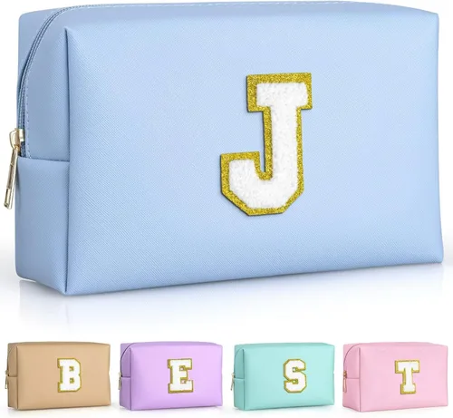 Miniatura 125 de TOPEAST - Bolso de maquillaje para mujer, G Blanco nacarado-rosa