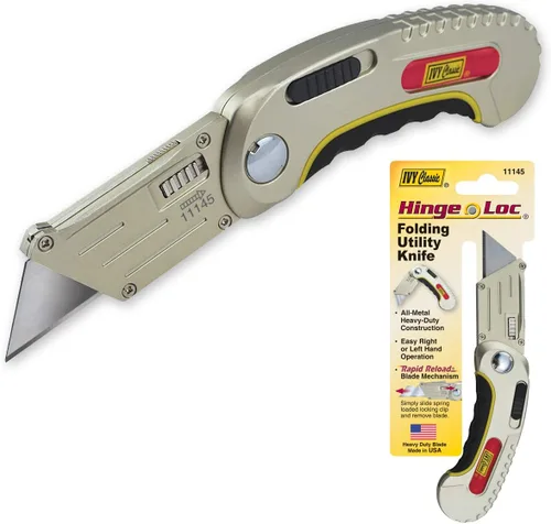 Miniatura 2 de IVY Classic 11145 Hinge-Loc Cuchillo utilitario plegable, 1/tarjeta