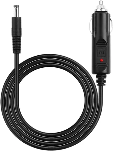 Extensión de encendedor de cigarrillos de automóvil de 12V DC, cable adaptador de fuente de alimentación 18AWG, cable DC de 5.5mm X 2.5mm a enchufe