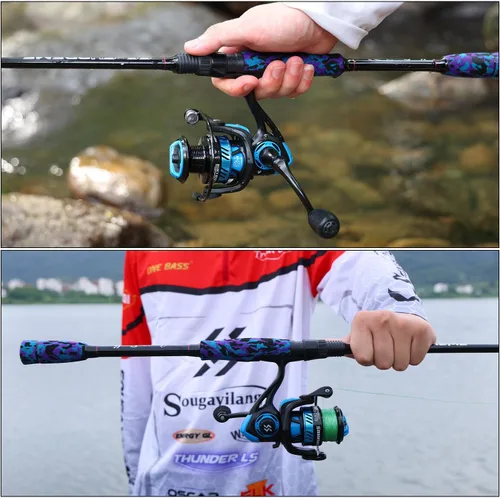 Miniatura 8 de Sougayilang Fishing Rod and Reel Combo, Stainless Steel Guides Fishing Pole with Spinning Reel Combo for Bass Fishing
