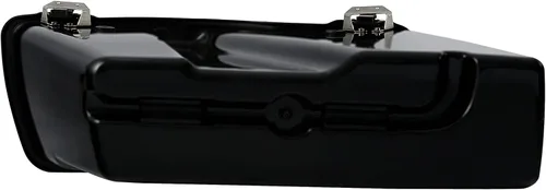 Miniatura 7 de XFMT Alforjas de motocicleta rígidas con cierres cromados para Harley Touring Street Glide Road Glide Electra Glide Road King 1993-2013, negro mate