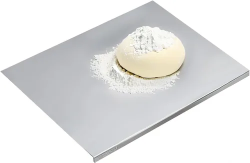 Miniatura 8 de Tabla de cortar de acero inoxidable 304 - Tabla de cortar de cocina de acero inoxidable antideslizante, apta para lavavajillas, ideal para carne