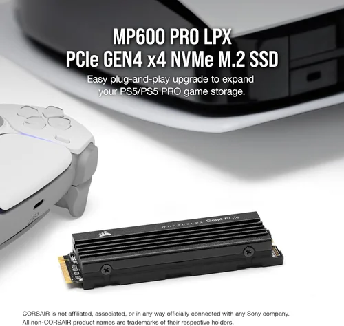 Miniatura 2 de Corsair MP600 PRO LPX 1TB M.2 NVMe PCIe x4 Gen4 SSD - Optimizado para PS5