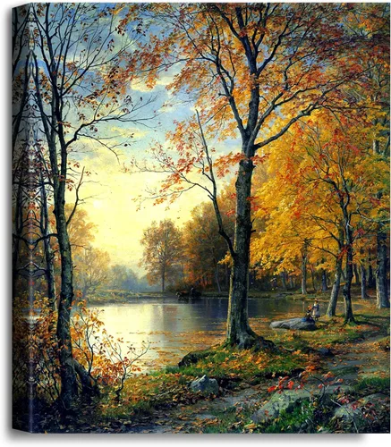 Miniatura 514 de A&T ARTWORK Campo de trigo con cipreses de Van Gogh Las reproducciones de arte clásico mundial, impresiones en lienzo giclée para decoración