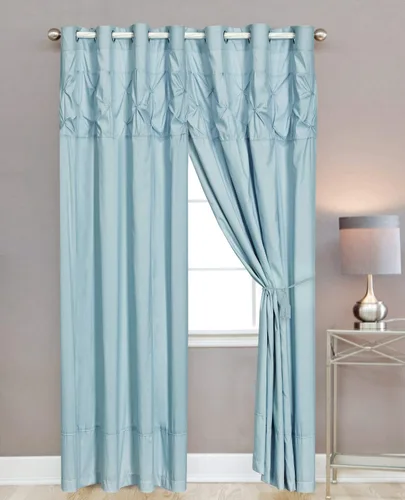 Miniatura 8 de WPM WORLD PRODUCTS MART JN1 - Juego de edredón de microfibra de 2 piezas, tamaño individual, plisado, ropa de cama alternativa, para todas las Azul