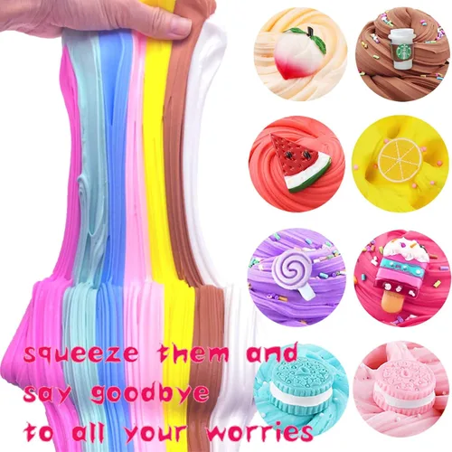Miniatura 3 de Kit de slime de mantequilla para niñas y niños, paquete de 11 con aroma, elástico y antiadherente, juguete para aliviar el estrés, regalo