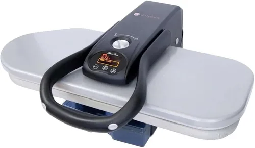 SINGER Prensa de vapor inteligente (1500 W) | Vaporizador profesional con superficie de prensado antiadherente de 26 pulgadas, controles digitales