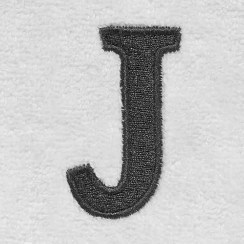 Miniatura 2 de Avanti Linens - Toalla de dedos, algodón suave y absorbente, decoración de baño bordada (colección de monogramas, inicial J)