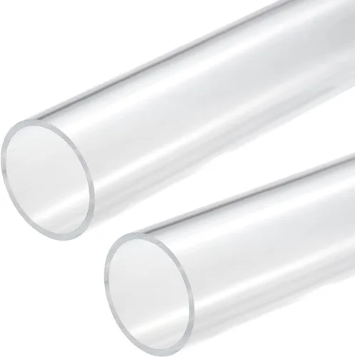 Miniatura 29 de MECCANIXITY Tubo acrílico transparente rígido redondo tubo 0.472 in (1/2") ID 15mm (0.6") OD 10" para lámparas y linternas, sistema de refrigeración