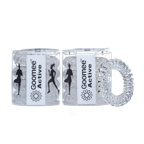 Goomee Lazos activos en espiral para el cabello para mujer, paquete de 8 | Elásticos de bobina fáciles de quitar para deportes, evita enredos,