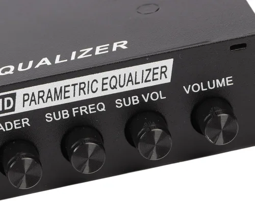Miniatura 6 de Fydun Ecualizadores de amplificador de coche,Ecualizador gráfico de audio para coche,Ecualizador de audio de coche ajustable 5 bandas sintonización