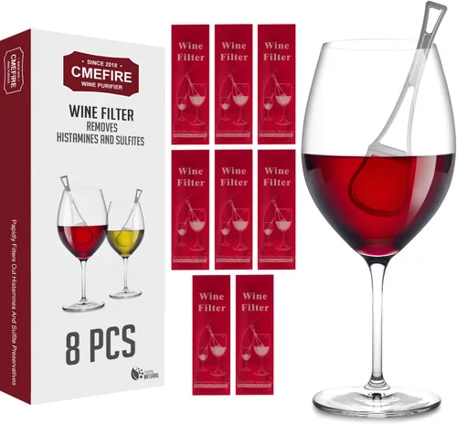 Miniatura 12 de Filtro de varitas de vino, elimina sulfitos e histaminas: puede reducir y aliviar las alergias y sensibilidades al vino, purificador para restaurar