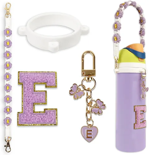 Miniatura 31 de Lindo juego de dijes de letras compatible con botella de agua Owala de 24 oz, 32 oz, 40 oz, Owala Kids, vaso térmico de café Owala, Owala FreeSip