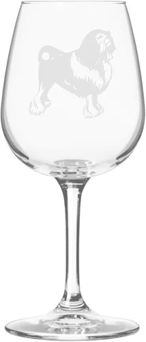 Miniatura 471 de Copa de vino de 12.75 onzas con diseño de perro grabado
