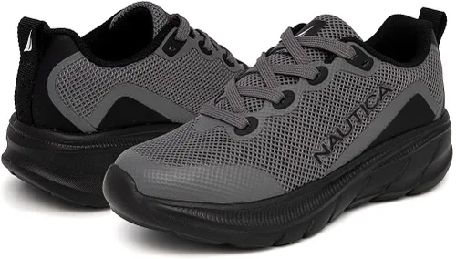 Miniatura 6 de Nautica Zapatos deportivos con cordones para niños, cómodos zapatos para correr para niños y niñas, niños pequeños y grandes