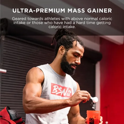 Miniatura 6 de BSN TRUE-MASS - Ganador de peso, proteína en polvo para ganar masa muscular, batido de chocolate, 10.38 libras (el paquete puede variar)