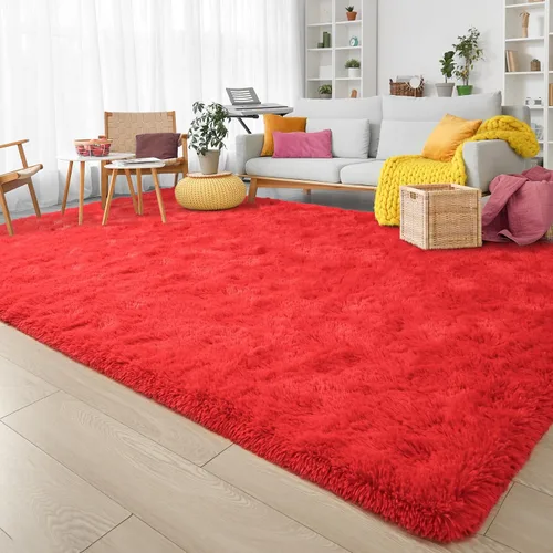 Miniatura 33 de Keeko Alfombras Esponjosas para Sala de Estar y Dormitorio, Alfombra Suave de Felpa para Junto a la Cama, Alfombra Grande Moderna para Interiores