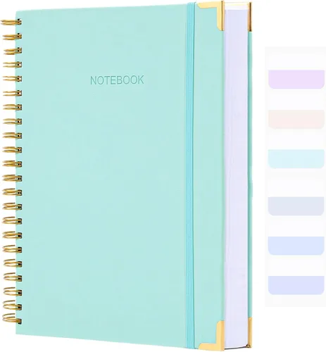 Miniatura 9 de Cuaderno en Espiral, Cuaderno de Diario con Puntos, 8.5" x 11", Cuaderno Grande de Tapa Dura con Cuadrícula de Puntos de 300 Páginas para Bullet