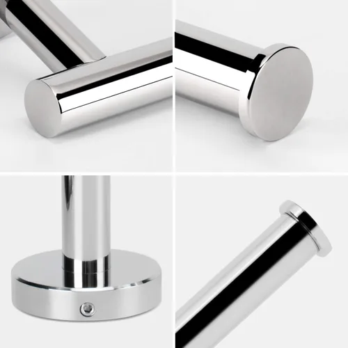 Miniatura 5 de NearMoon Portarrollos de papel higiénico para baño, acero inoxidable premium SUS304 a prueba de óxido, soporte para rollo de papel higiénico montado