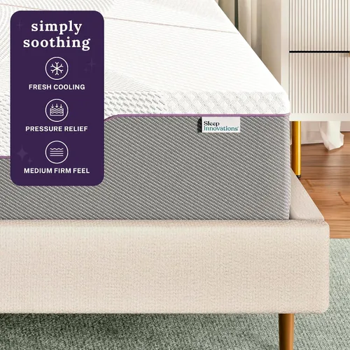Miniatura 2 de Sleep Innovations - Skylar 8" colchón de espuma con efecto memoria, Espuma, Blanco