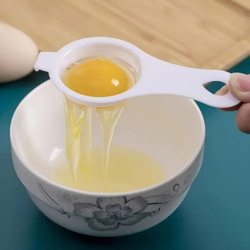 Miniatura 7 de Separador de huevos, separador de yema de huevo, separador de claras de huevo, colador, separador de filtro, herramienta separadora de huevos