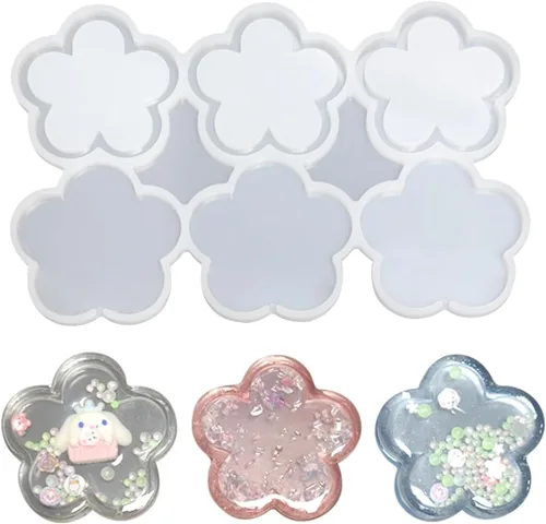 Miniatura 9 de mostsom Moldes de silicona para piruletas, moldes de silicona para piruletas de chocolate, con diseño de hojas, flores, dulces, sin palillos, 2