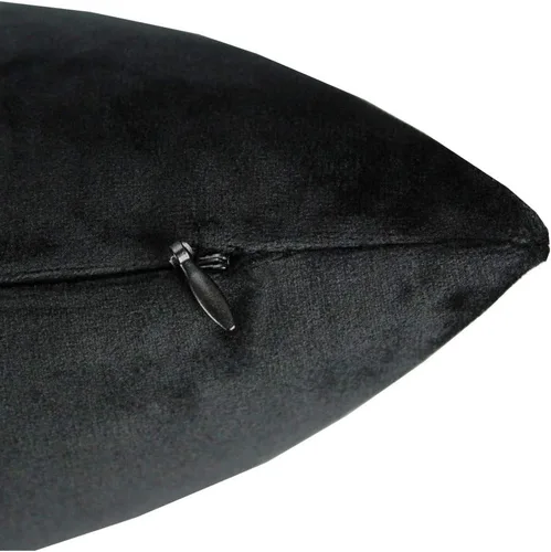 Miniatura 3 de Fundas de almohada de terciopelo de 16 x 16 pulgadas, color negro, fundas de almohada decorativas para sofá, fundas de almohada suaves, sólidas