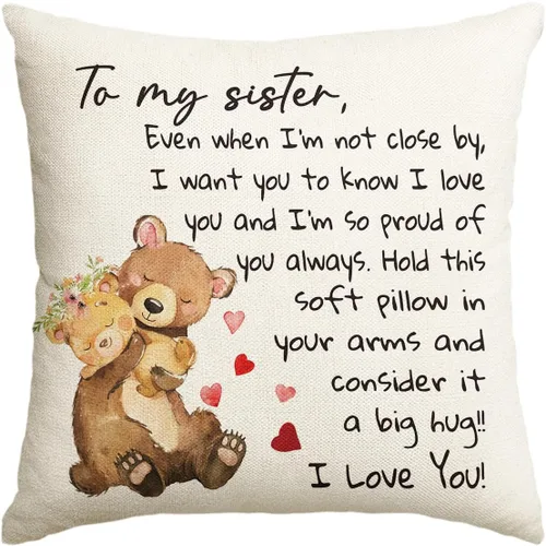 Miniatura 12 de AVOIN colorlife Funda de almohada con texto en inglés «To My Daughter», 16 x 16 pulgadas, regalo de Navidad, para damas, niñas, cumpleaños, de mamá