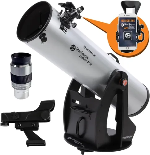 Miniatura 2 de Celestron StarSense Explorer Telescopio habilitado para aplicación de 10 pulgadas – 254mm Dobsoniano con acoplamiento para smartphone y aplicación