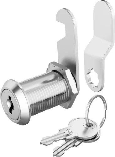 Miniatura 12 de 1 paquete de cerraduras de gabinete con llaves, cerradura de leva de 5/8" con llave similar, cerradura de repuesto para cajones seguros, gabinete