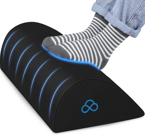 Miniatura 8 de StepLively Almohada ergonómica para reposapies debajo del escritorio en el trabajo, reposapiés antifatiga, almohada de apoyo para aliviar la fatiga