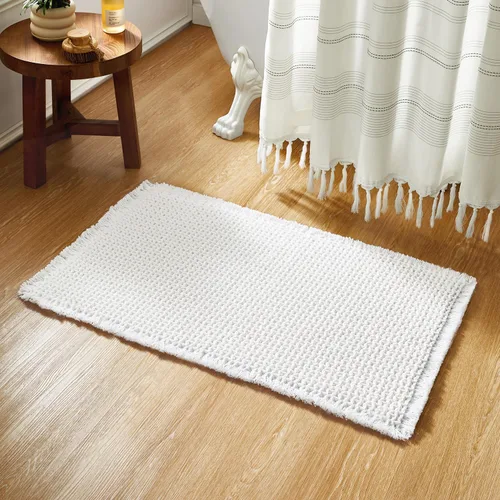 Miniatura 21 de TYUU Tapete de baño estilo gofre, tapete de baño bohemio, antideslizante, lavable, súper absorbente, de secado rápido, bonito tapete de baño