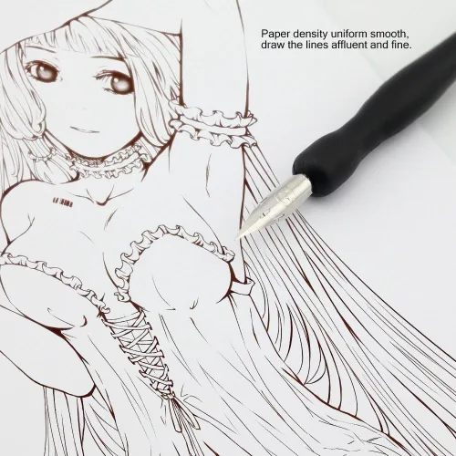 Miniatura 7 de Kit de libro de animación con agujeros, papel de posicionamiento de animación, manga de dibujo cómico, 2.47 oz, papel blanco, kit de animación