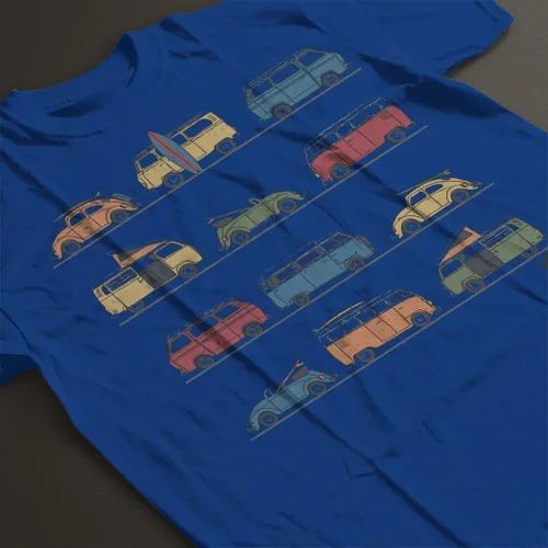 Miniatura 4 de Volkswagen Vans and Beetles - Camiseta para mujer