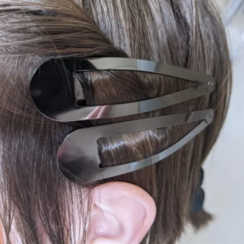 Miniatura 4 de 30 pinzas para el cabello a presión, pasadores de tamaño grande de 3.1 pulgadas para mujer, pinzas de metal antideslizantes para el cabello